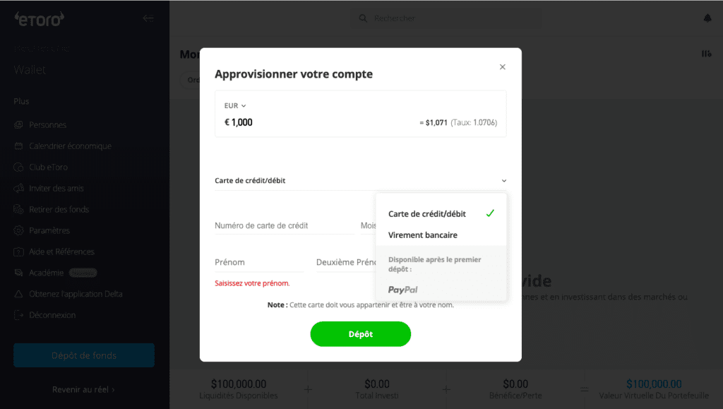 Comment acheter Ethereum sur eToro : Guide clair de 6 étapes 11 Comment acheter Ethereum sur eToro : Guide clair de 6 étapes