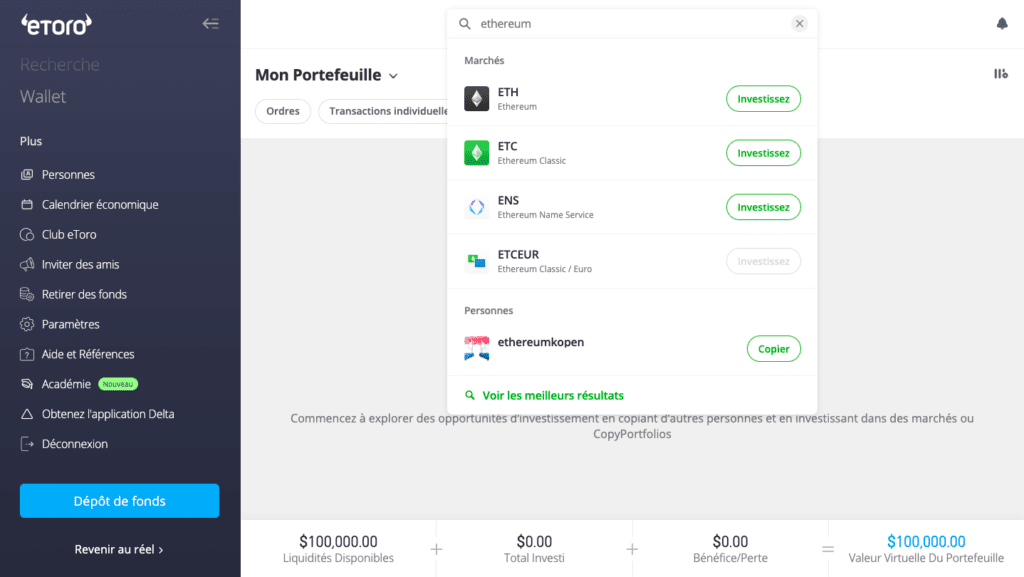 Comment acheter Ethereum sur eToro : Guide clair de 6 étapes 12 Comment acheter Ethereum sur eToro : Guide clair de 6 étapes